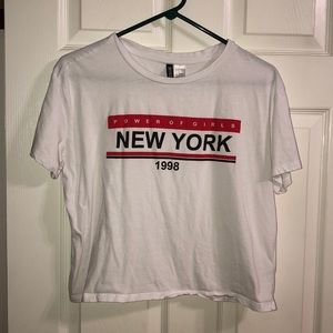 White graphic Tee shirt